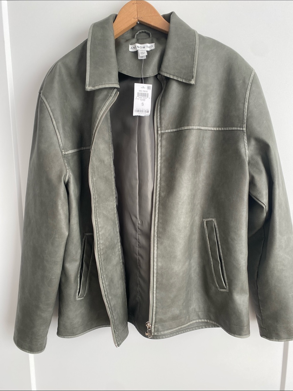 And now this - Olive Green Suede Bomber Jacket